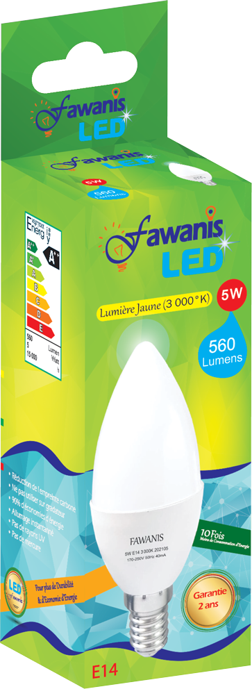 fawanis LED flamme 5W
