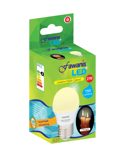 fawanis LED sphérique 2W